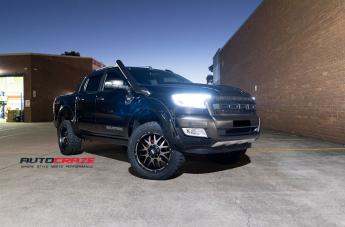 FORD RANGER GD02 MATTE BLACK MACHINED FACE
